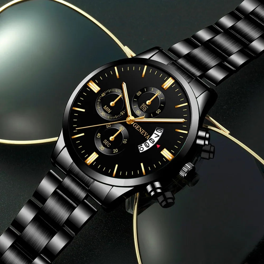 Geneva Black Men’s Watch