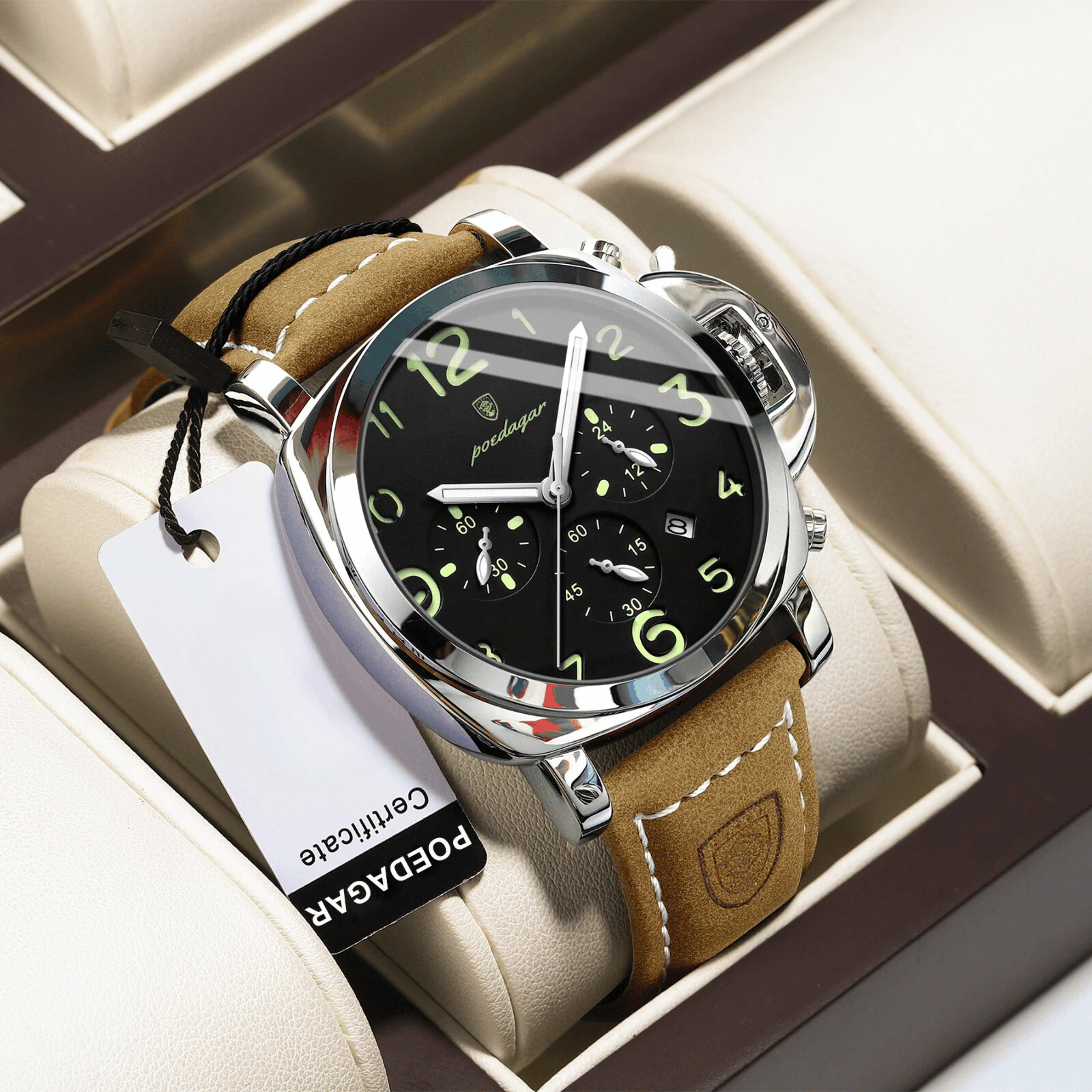 Bordeaux Classic Luxury Quartz Men’s Watch