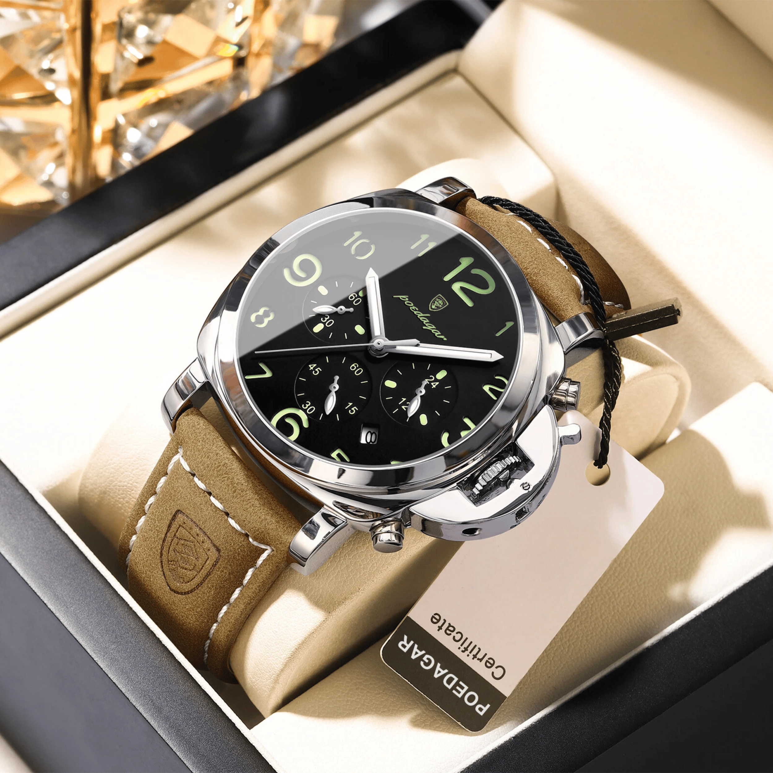Bordeaux Classic Luxury Quartz Men’s Watch