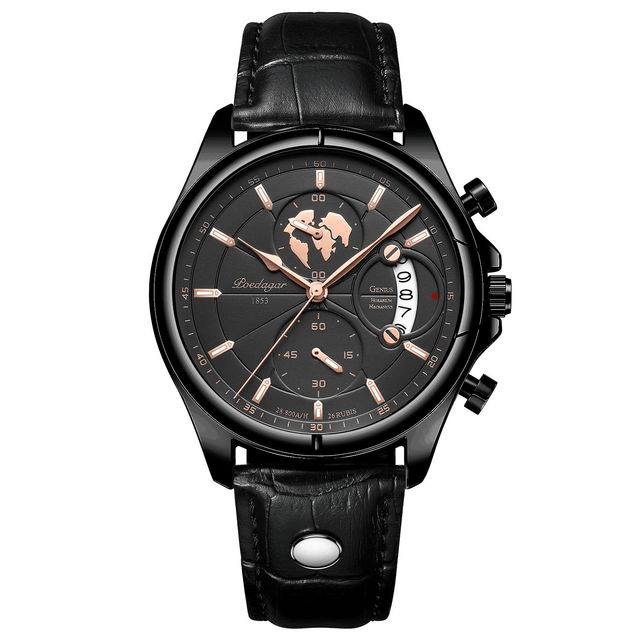 Swiss Men’s Leather Watch