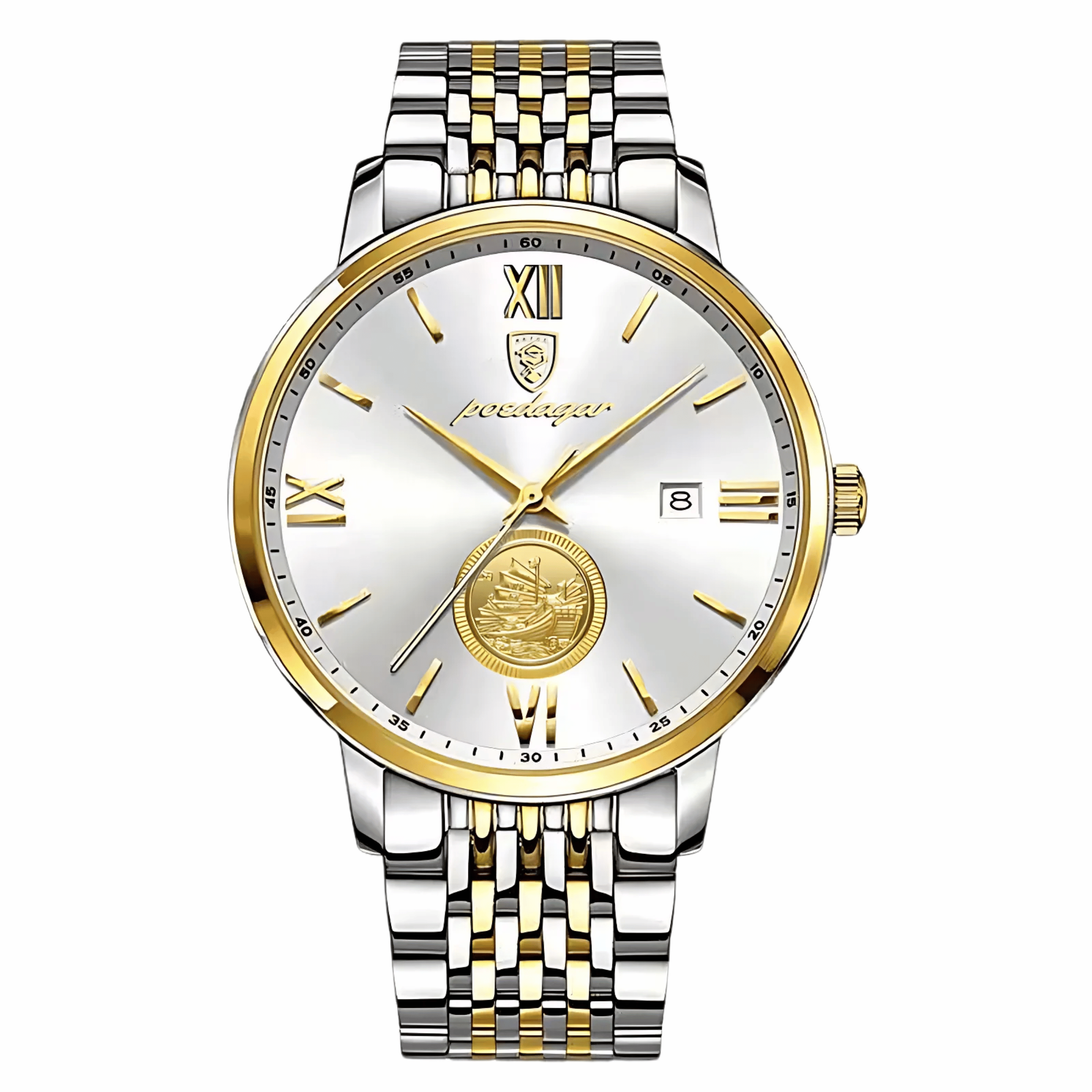 Fortuna Elegant Stainless Steel Quartz Men’s Watch