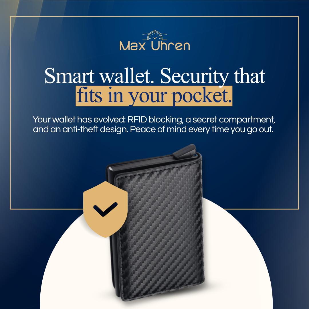 Poedagar Luxury Silver Watch - FREE Smart Wallet + Box + Size Adjuster