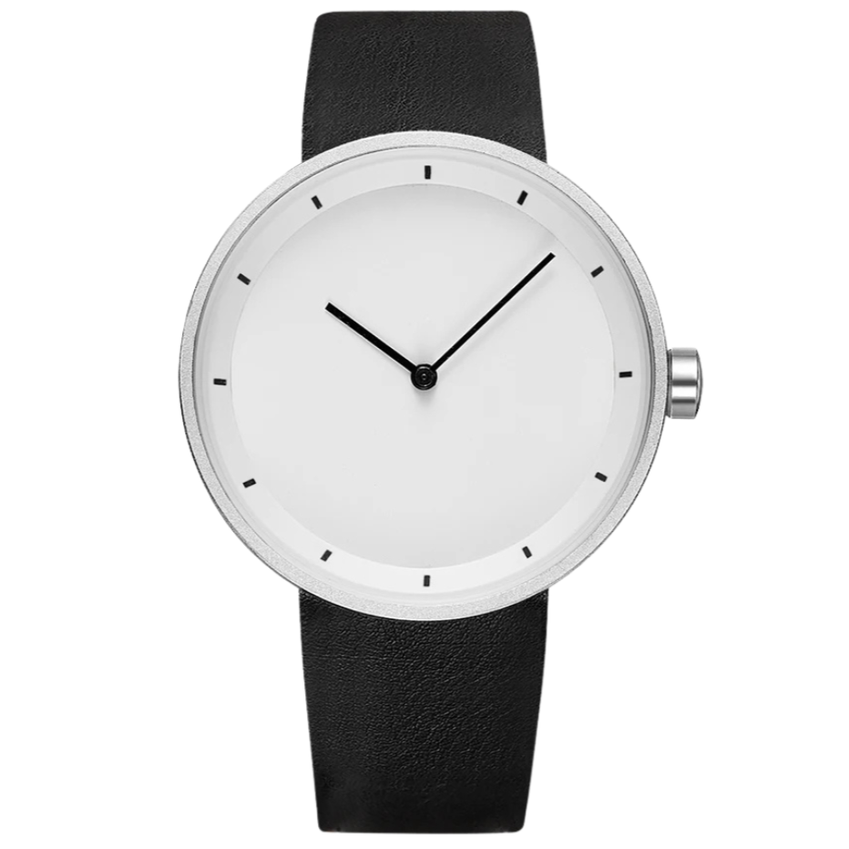 Classic Minimalist Men’s Watch with Leather Strap