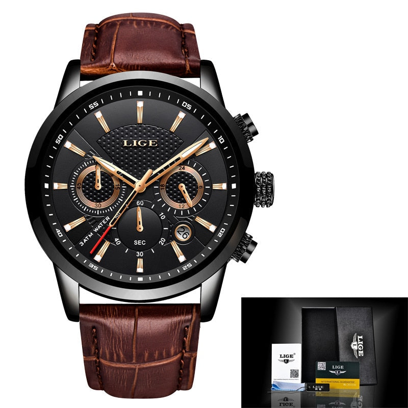 MP027 Premium Men’s Watch with Leather Strap