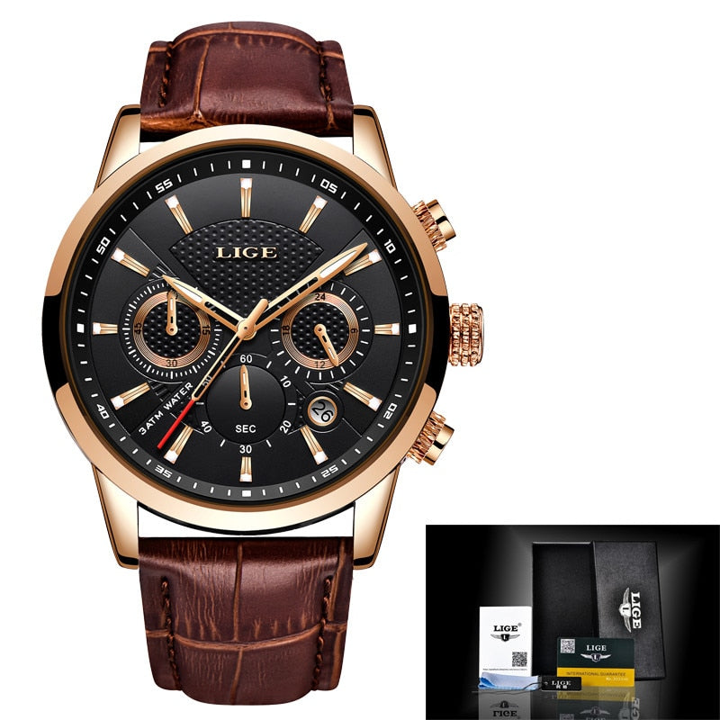 MP027 Premium Men’s Watch with Leather Strap
