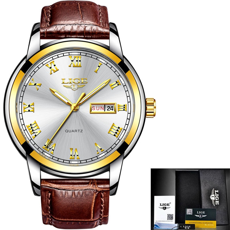 MP027 Premium Men’s Watch with Leather Strap