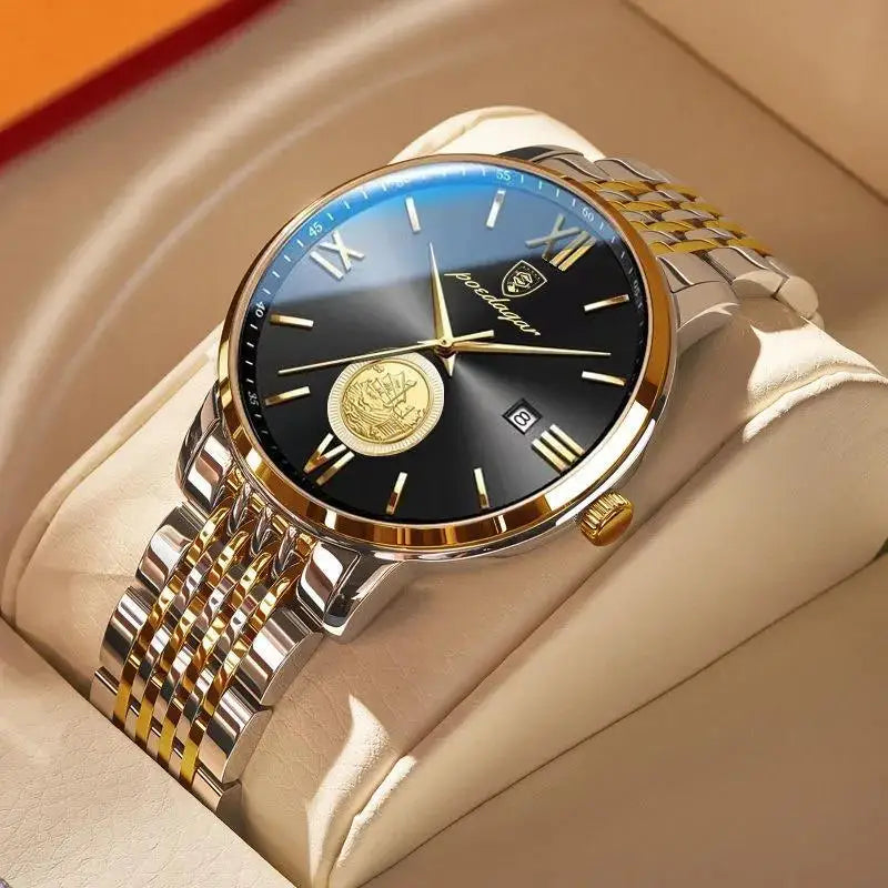 Fortuna Elegant Stainless Steel Quartz Men’s Watch