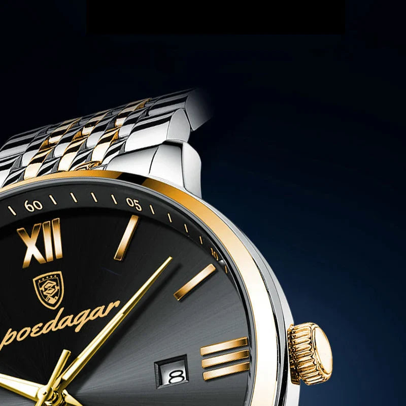 Fortuna Elegant Stainless Steel Quartz Men’s Watch