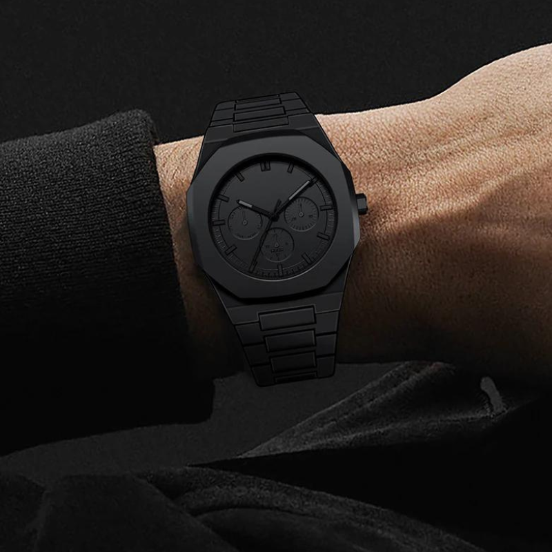 Black Minimalist Men’s Watch