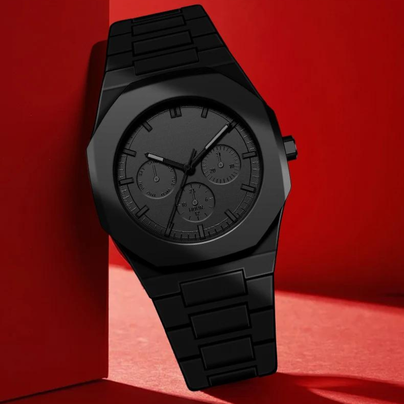 Black Minimalist Men’s Watch
