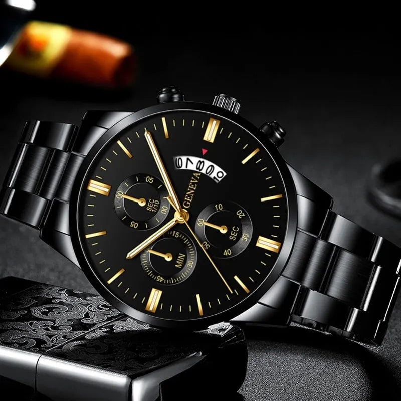 Geneva Black Men’s Watch
