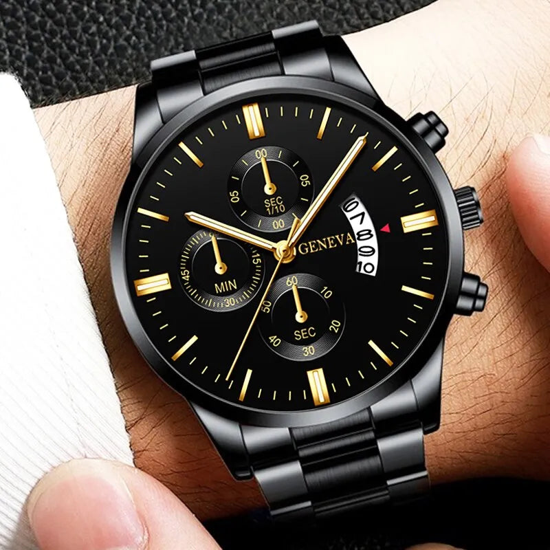 Geneva Black Men’s Watch