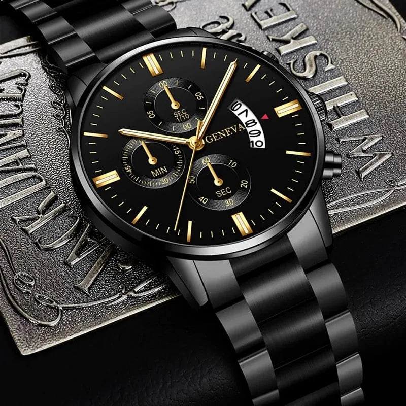 Geneva Black Men’s Watch