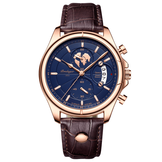 Swiss Men’s Leather Watch
