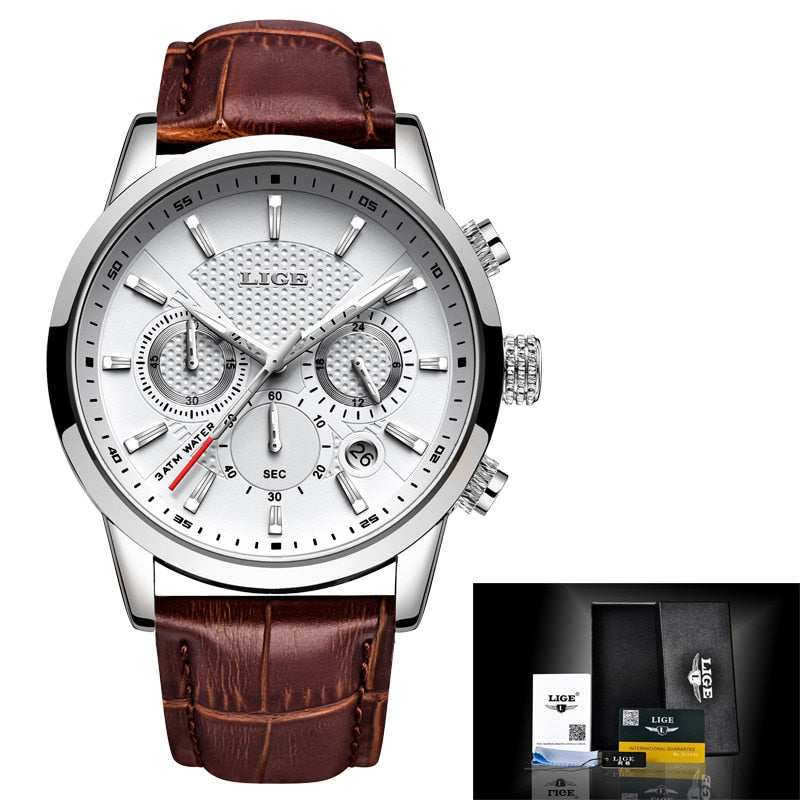 MP027 Premium Men’s Watch with Leather Strap