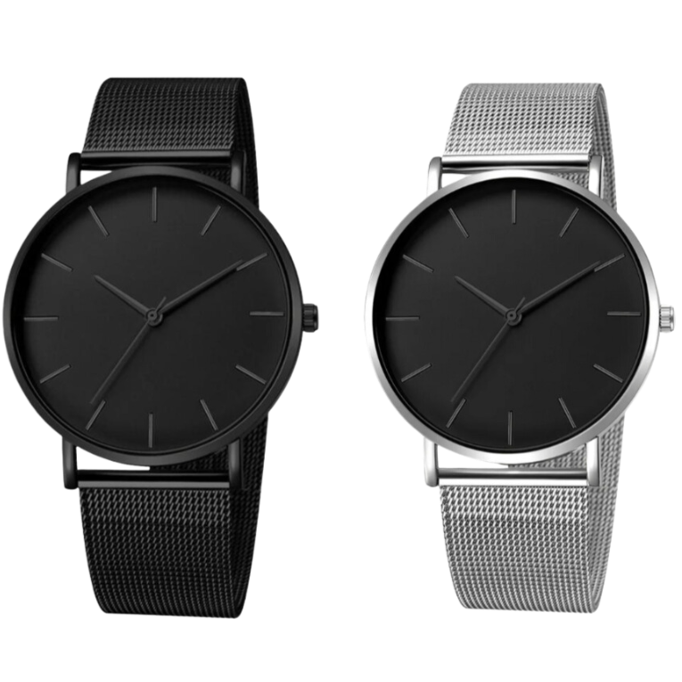 Classic Minimalist Stainless Steel Men’s Watch
