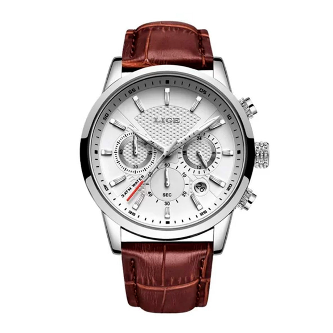 MP027 Premium Men’s Watch with Leather Strap